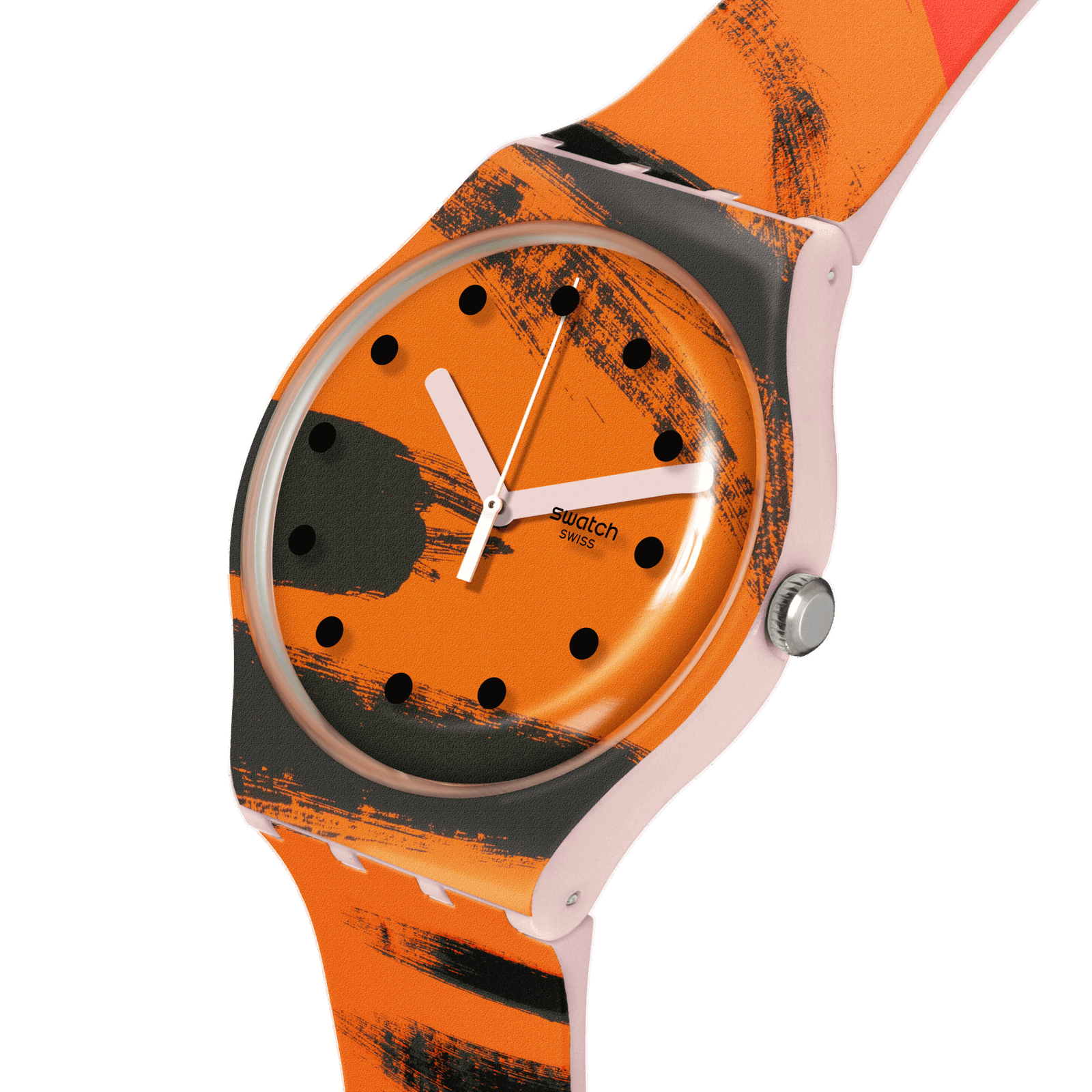 Swatch X Tate Gallery Barns Graham's Orange And Red On Pink SUOZ362