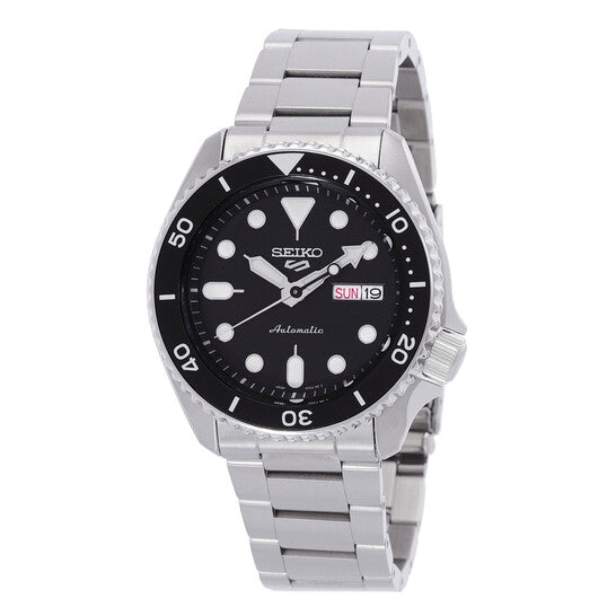 Seiko SRPD55K1J 5 Sports Automatic Black Dial Men's Watch - Bijoux Eclore