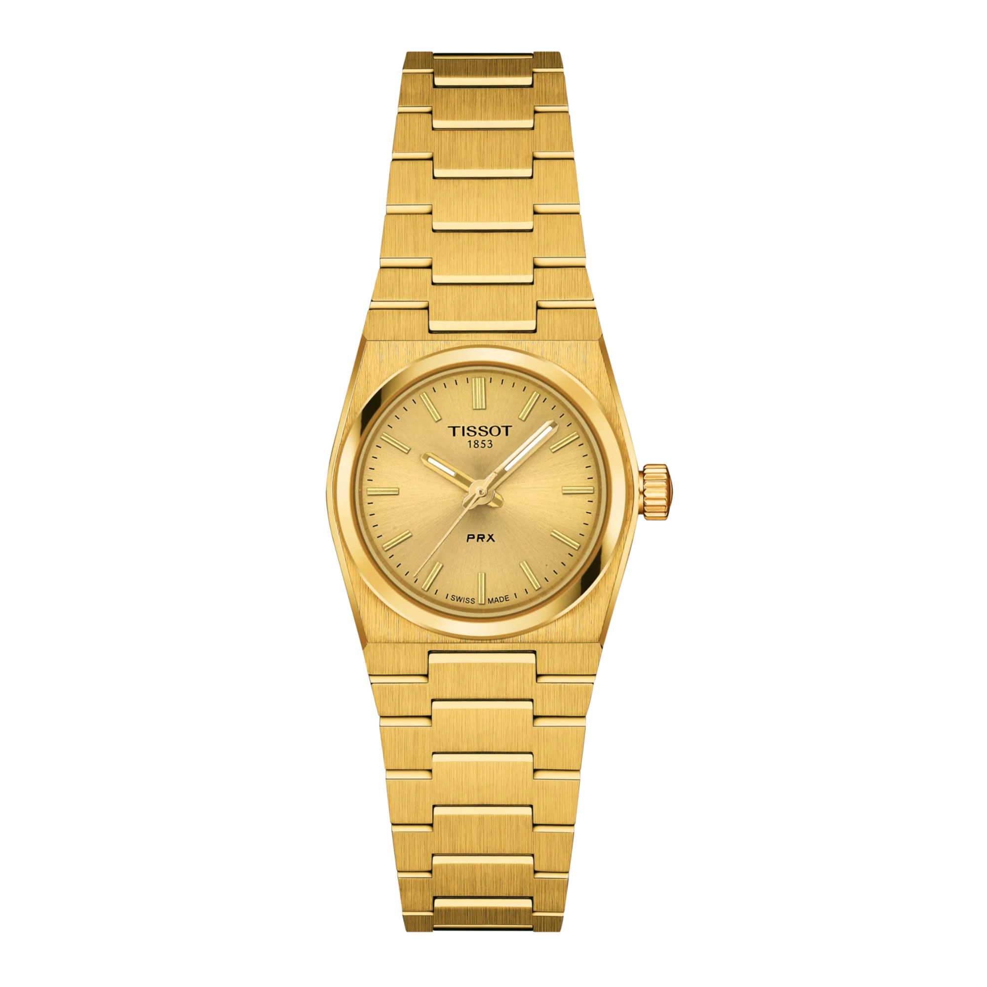 Tissot PRX T137.010.33.021.00 Steel Gold PVD 25 mm Sapphire Quartz Women's Watch - Bijoux Eclore
