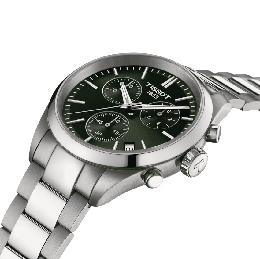 TISSOT PR 100 Chronograph Quartz Green Dial Men's Watch T150.417.11.091.00
