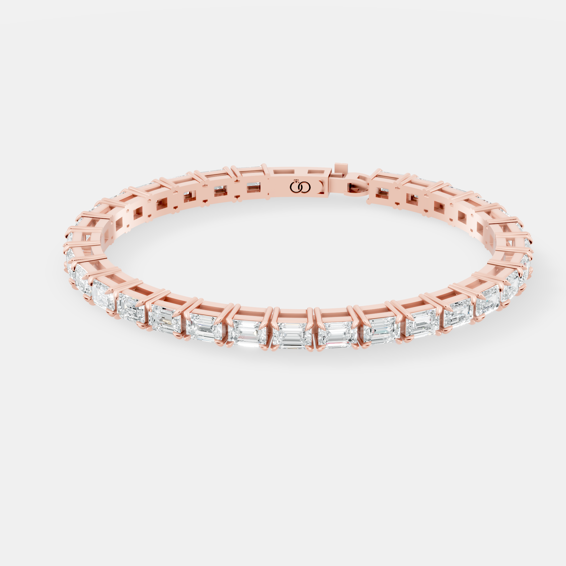 Exquisite Round Brilliant Cut Diamond Tennis Bracelet – Timeless Luxury Design with Secure Clasp - Bijoux Eclore