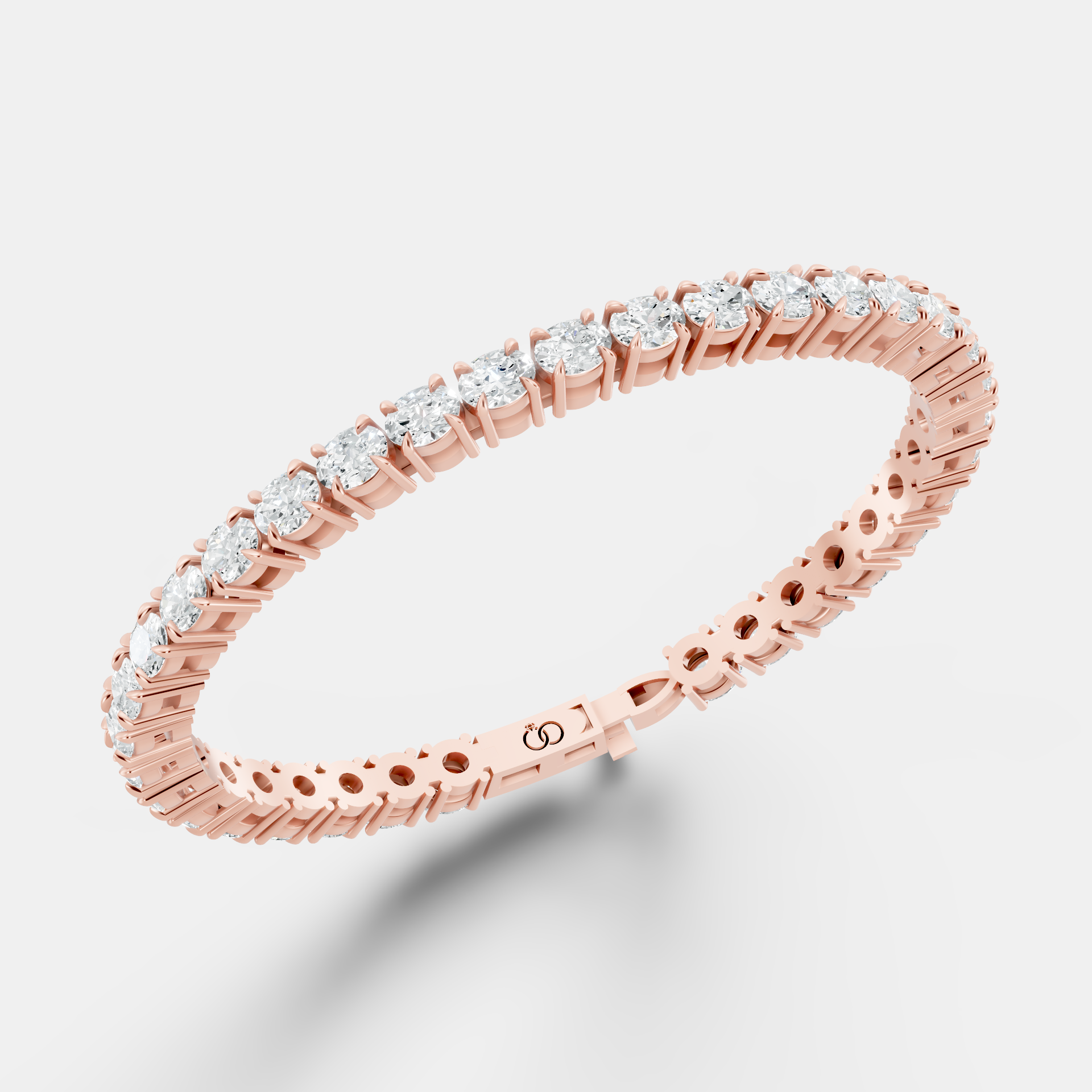 Exquisite Round Brilliant-Cut Diamond Tennis Bracelet in  Handcrafted with Radiant Diamonds for Timeless Elegance and a Secure Classic Clasp - Bijoux Eclore