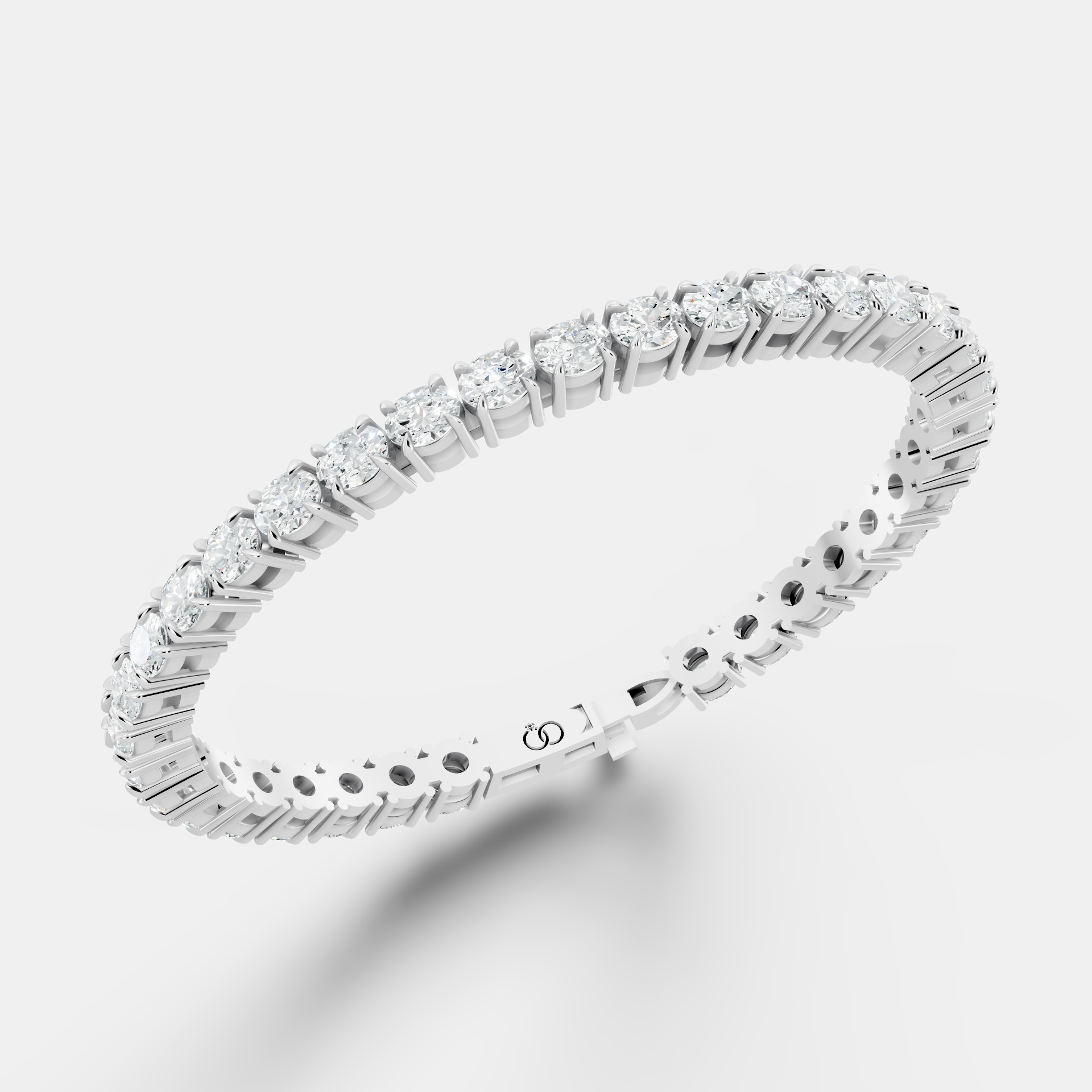 Exquisite Round Brilliant-Cut Diamond Tennis Bracelet in  Handcrafted with Radiant Diamonds for Timeless Elegance and a Secure Classic Clasp - Bijoux Eclore