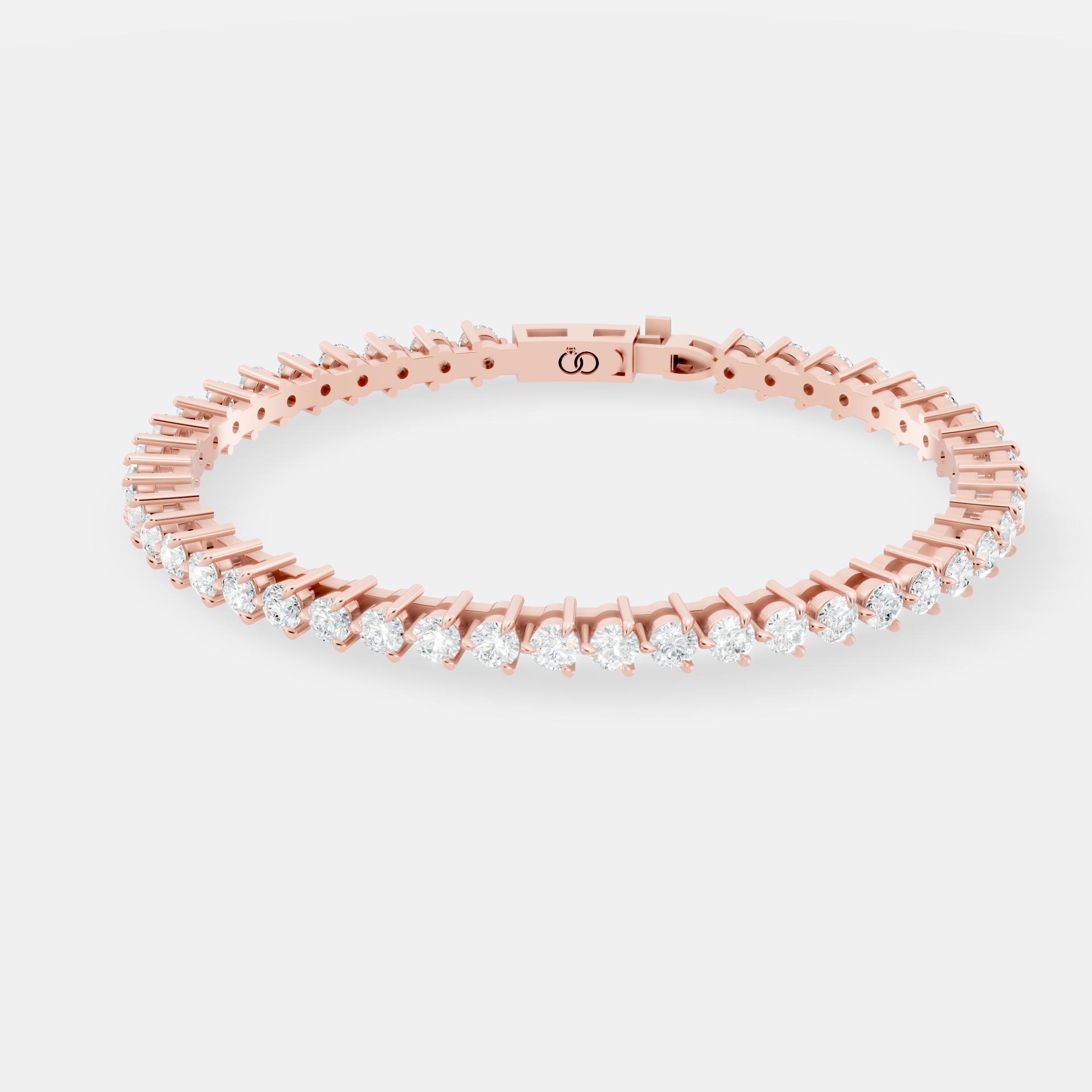 Exquisite Round-Cut Diamond Tennis Bracelet in  Classic Prong-Set Design Featuring Brilliant White Diamonds for Timeless Sophistication and Everyday Elegance - Bijoux Eclore