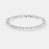Exquisite Round-Cut Diamond Tennis Bracelet in  Classic Prong-Set Design Featuring Brilliant White Diamonds for Timeless Sophistication and Everyday Elegance - Bijoux Eclore
