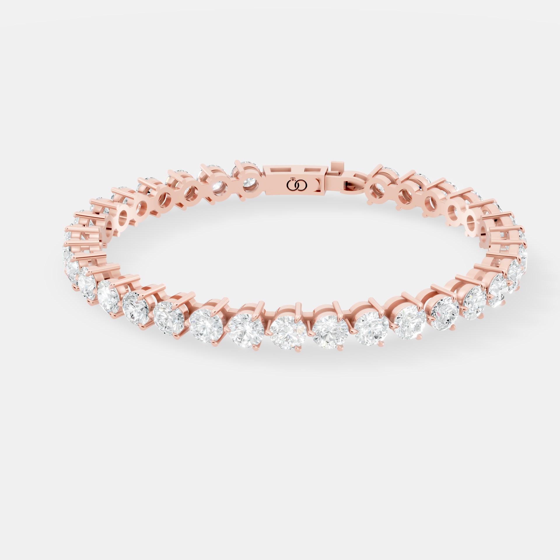 Elegant Tennis Bracelet Featuring Brilliant Round-Cut Diamonds in a Classic Four-Prong Setting, Showcasing Timeless Luxury and Sophisticated Sparkle for Special Occasions - Bijoux Eclore