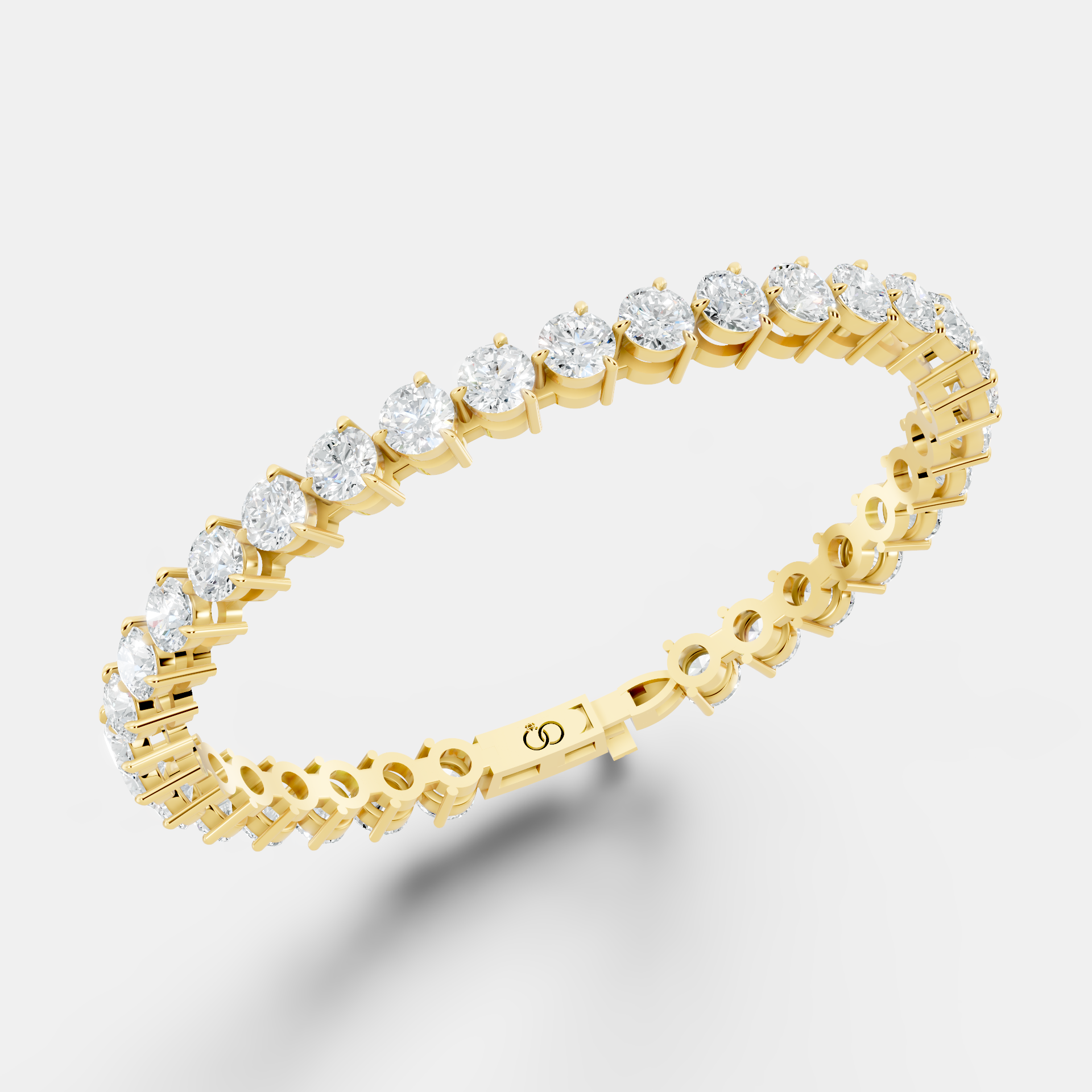 Elegant Tennis Bracelet Featuring Brilliant Round-Cut Diamonds in a Classic Four-Prong Setting, Showcasing Timeless Luxury and Sophisticated Sparkle for Special Occasions - Bijoux Eclore