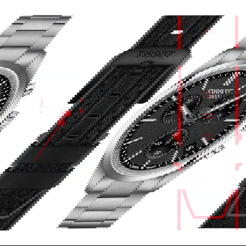 Tissot PR 100 Vuelta Watch Chrono 40mm with Black Dial T150.417.11.051.01