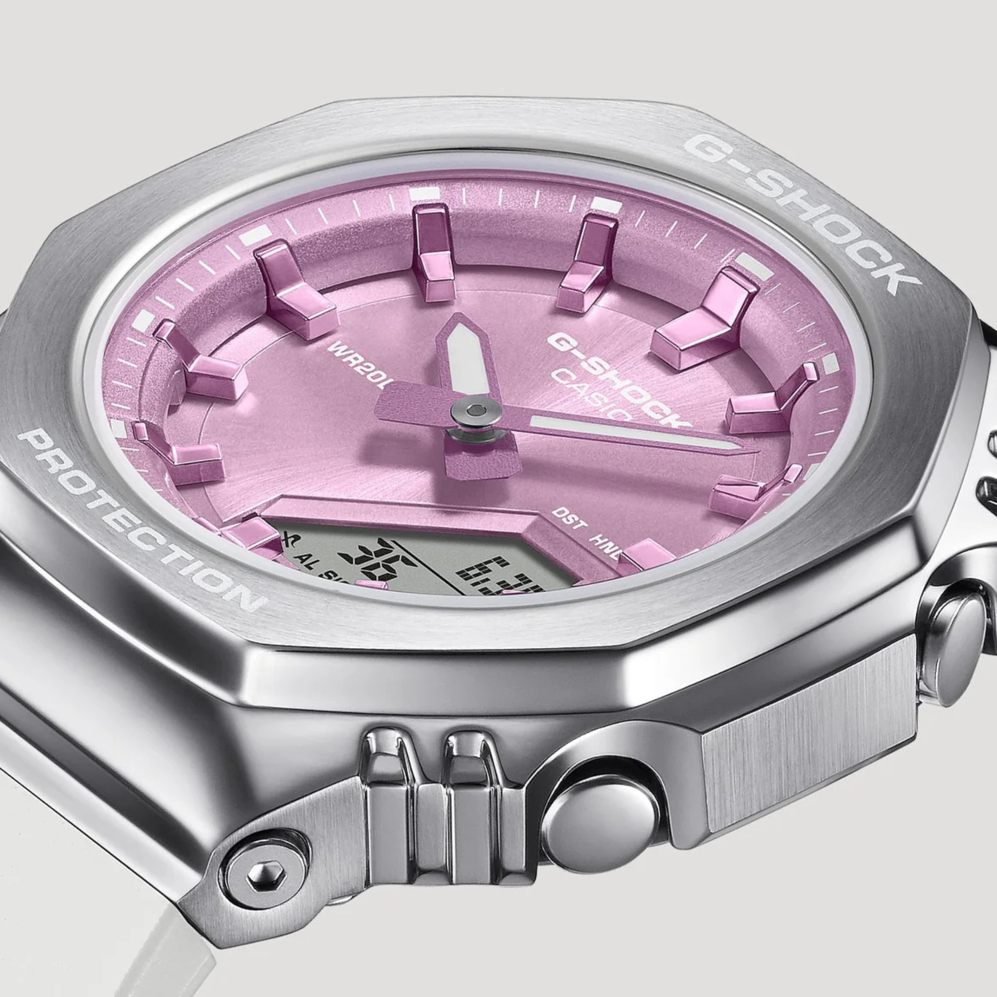 G-Shock Casio Analog-Digital Beige Dial Watch 46mm - GMS2110-7A6 - Bijoux Eclore