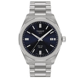 Tissot T1514221104100 PRC 100 Solar Quartz 39mm Mens Watch Blue - Bijoux Eclore
