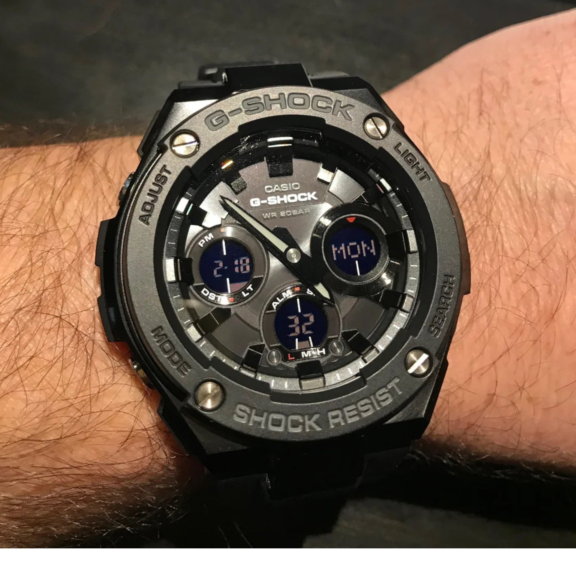 GSTS100G-1B | Black Steel Men's Watch G-SHOCK - Bijoux Eclore