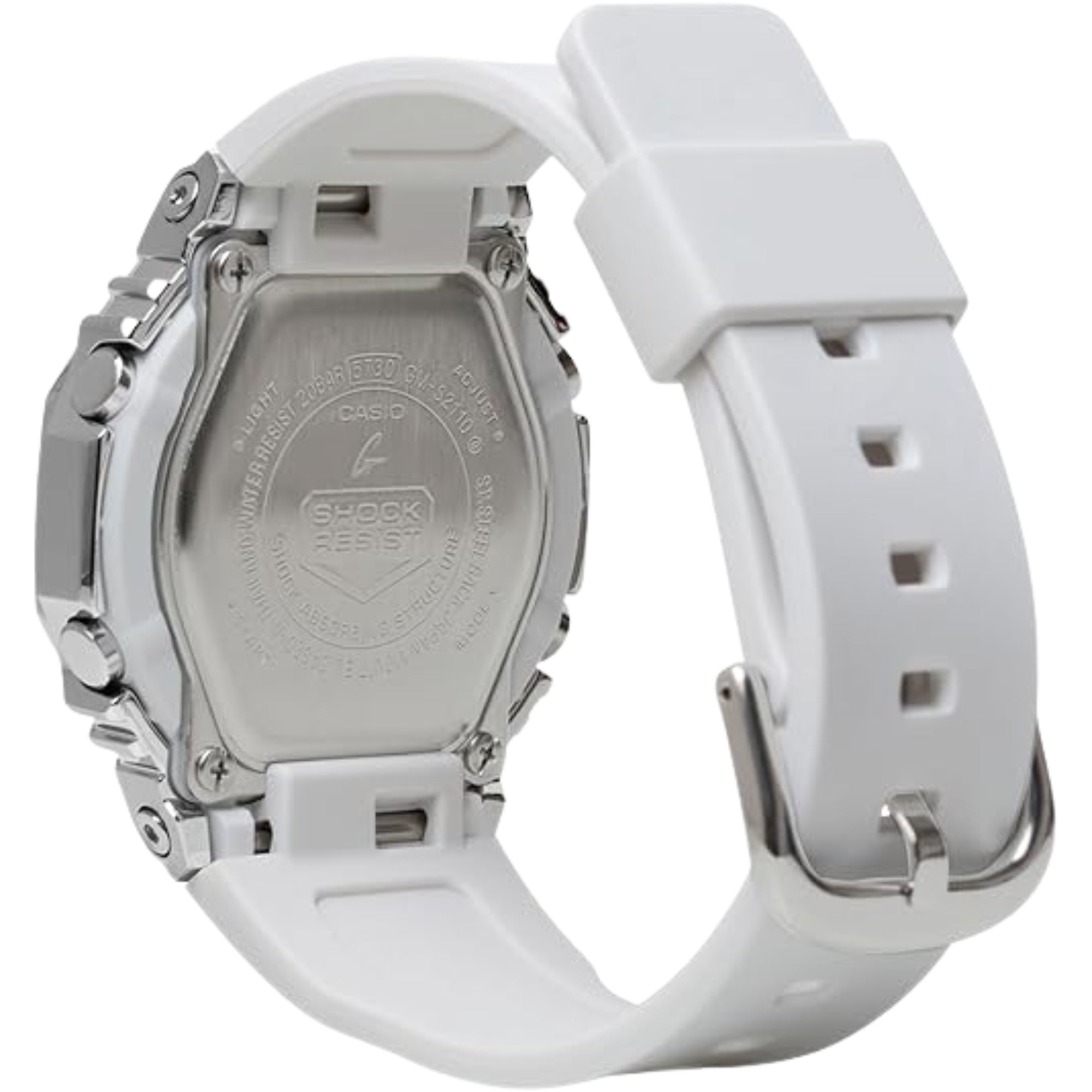 G-Shock Casio Analog-Digital Beige Dial White Resin Watch 46mm - GMS2110-7A9 - Bijoux Eclore