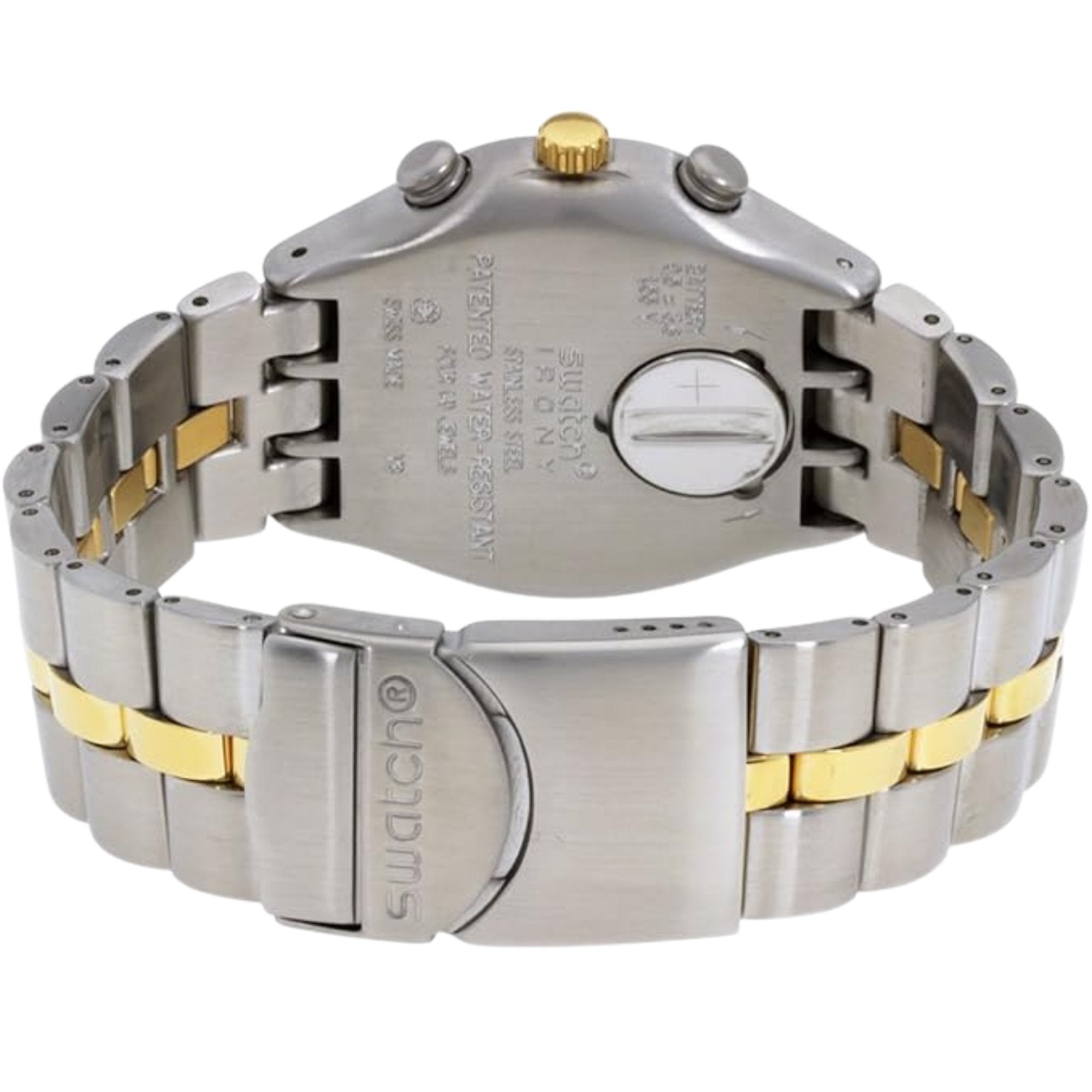 Swatch Unisex Chronograph Quartz Watch with Stainless Steel Strap YCS592G - Bijoux Eclore