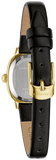 Caravelle by Bulova Ladies Classic Quartz Gold-Tone Stainless Steel White Dial Leather Strap Watch 44L269 - Bijoux Eclore
