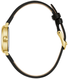 Caravelle by Bulova Ladies Classic Quartz Gold-Tone Stainless Steel White Dial Leather Strap Watch 44L269 - Bijoux Eclore