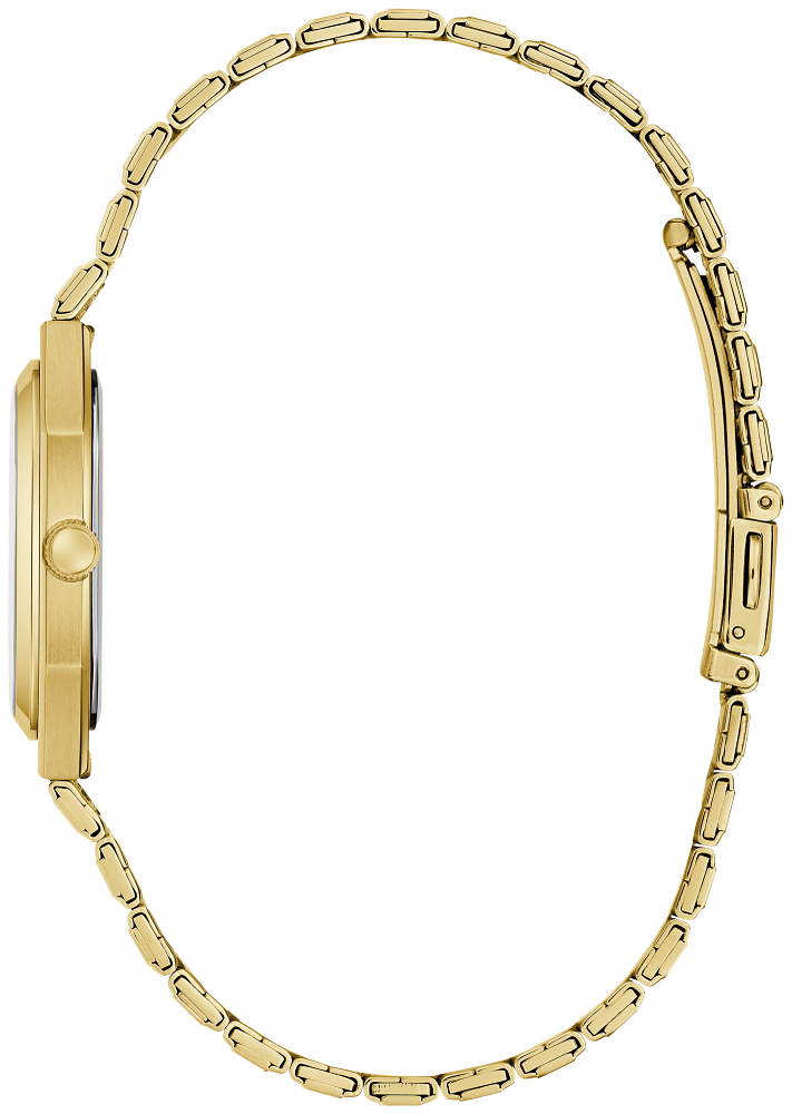 Caravelle by Bulova Vintage Dress Black Dial Gold-Tone Stainless Steel Watch 44B131 - Bijoux Eclore
