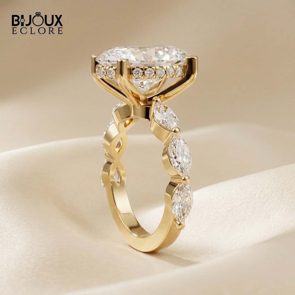 Stunning Oval Diamond Ring That Glows with Unmatched Brilliance - Bijoux Eclore
