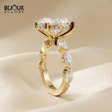 Stunning Oval Diamond Ring That Glows with Unmatched Brilliance - Bijoux Eclore