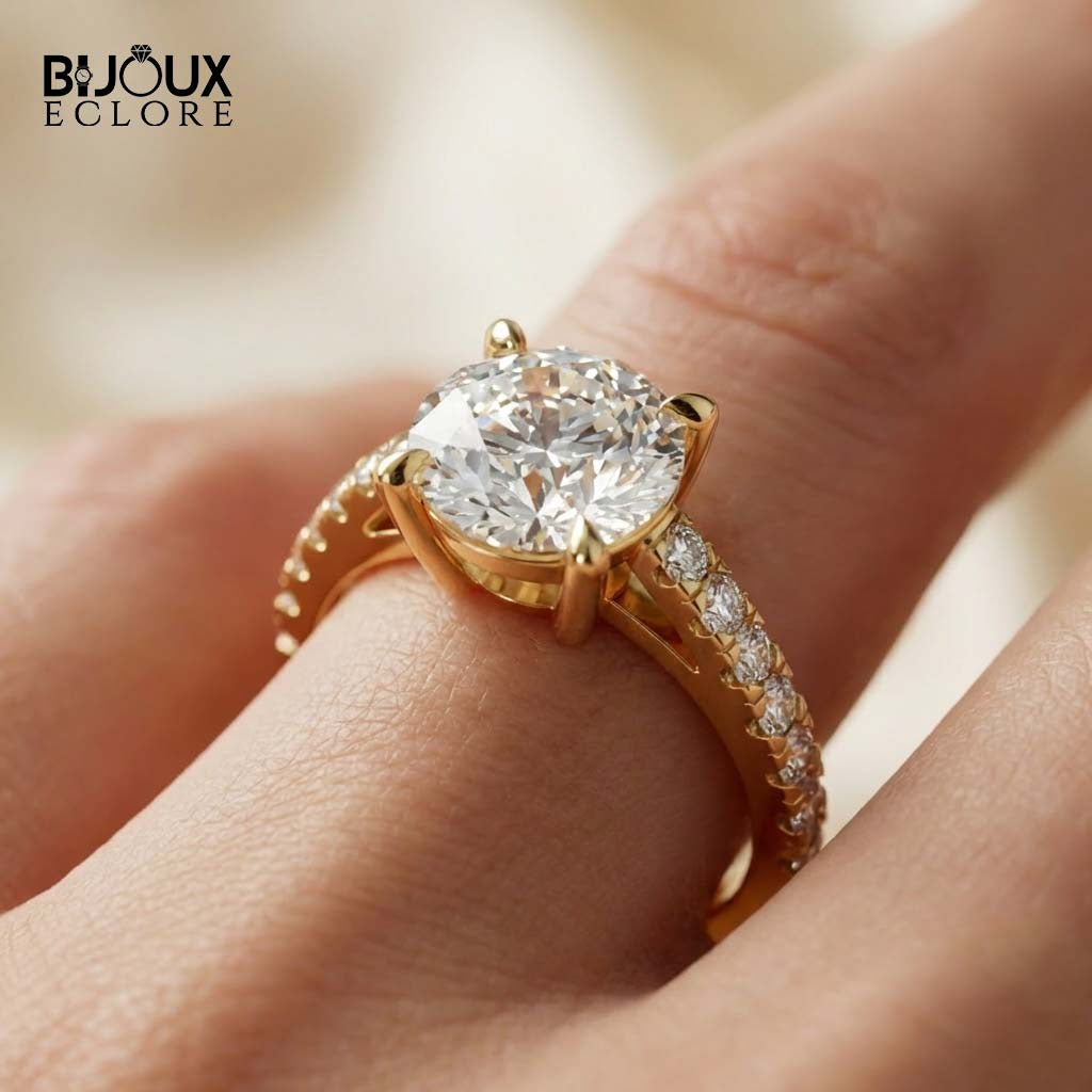 Brilliant Round Diamond Ring Designed to Sparkle for a Lifetime - Bijoux Eclore