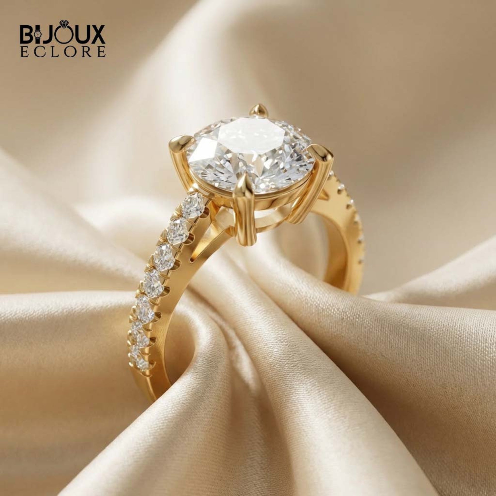 Brilliant Round Diamond Ring Designed to Sparkle for a Lifetime - Bijoux Eclore