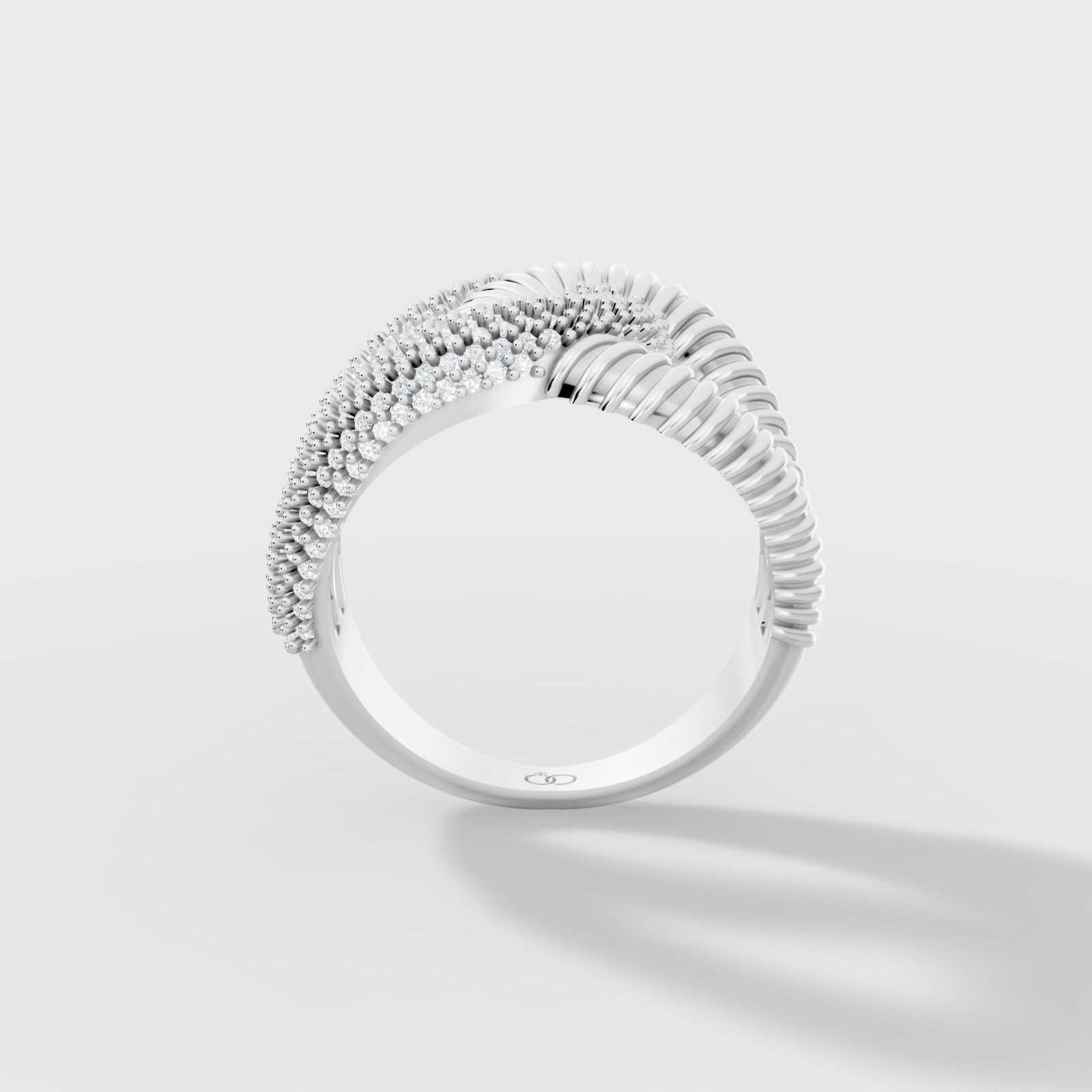 Eternal Knot Statement Ring Featuring Lab-Grown  Diamonds - Bijoux Eclore