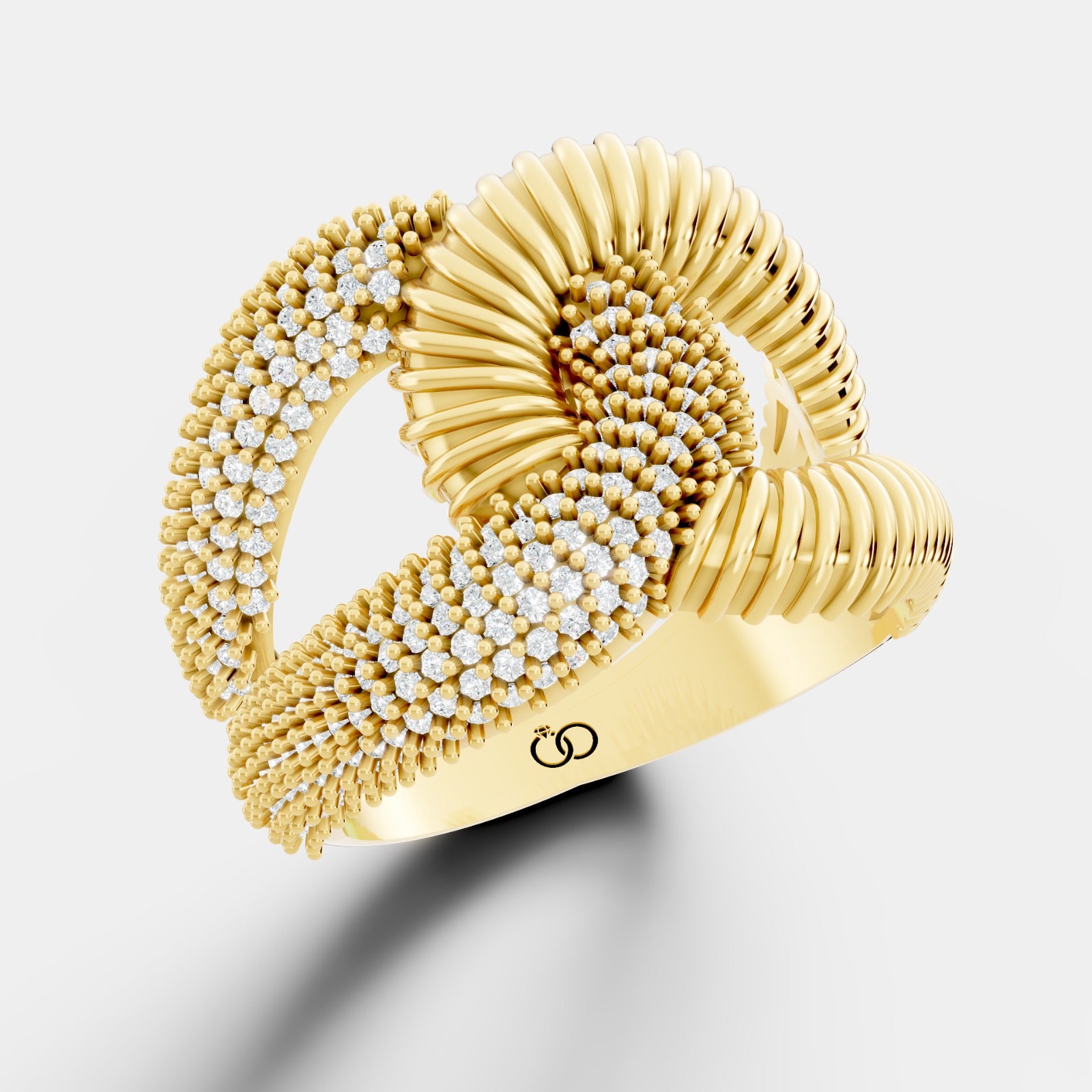Eternal Knot Statement Ring Featuring Lab-Grown  Diamonds - Bijoux Eclore