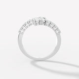 Exquisite Double Row Diamond Open Band Ring – Sparkle for Every Occasion - Bijoux Eclore