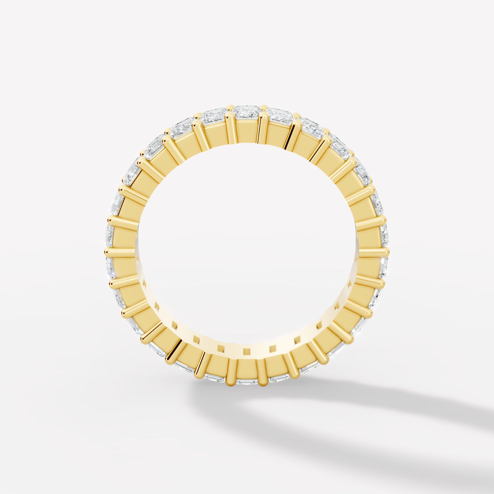 Elegant Emerald-Cut Lab-Grown Diamond Eternity Band - Bijoux Eclore
