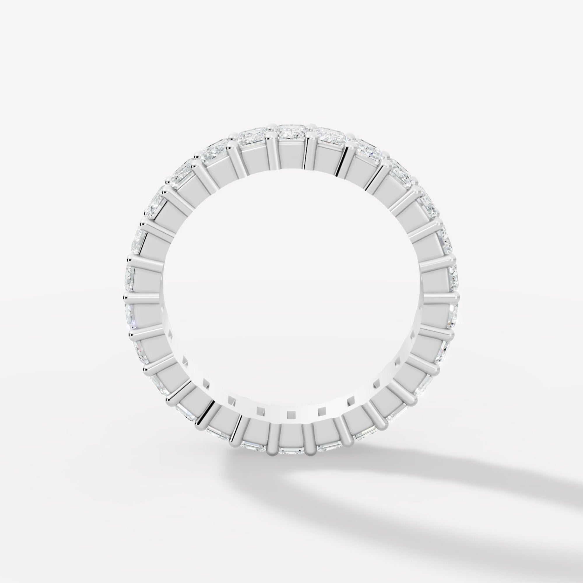 Elegant Emerald-Cut Lab-Grown Diamond Eternity Band - Bijoux Eclore