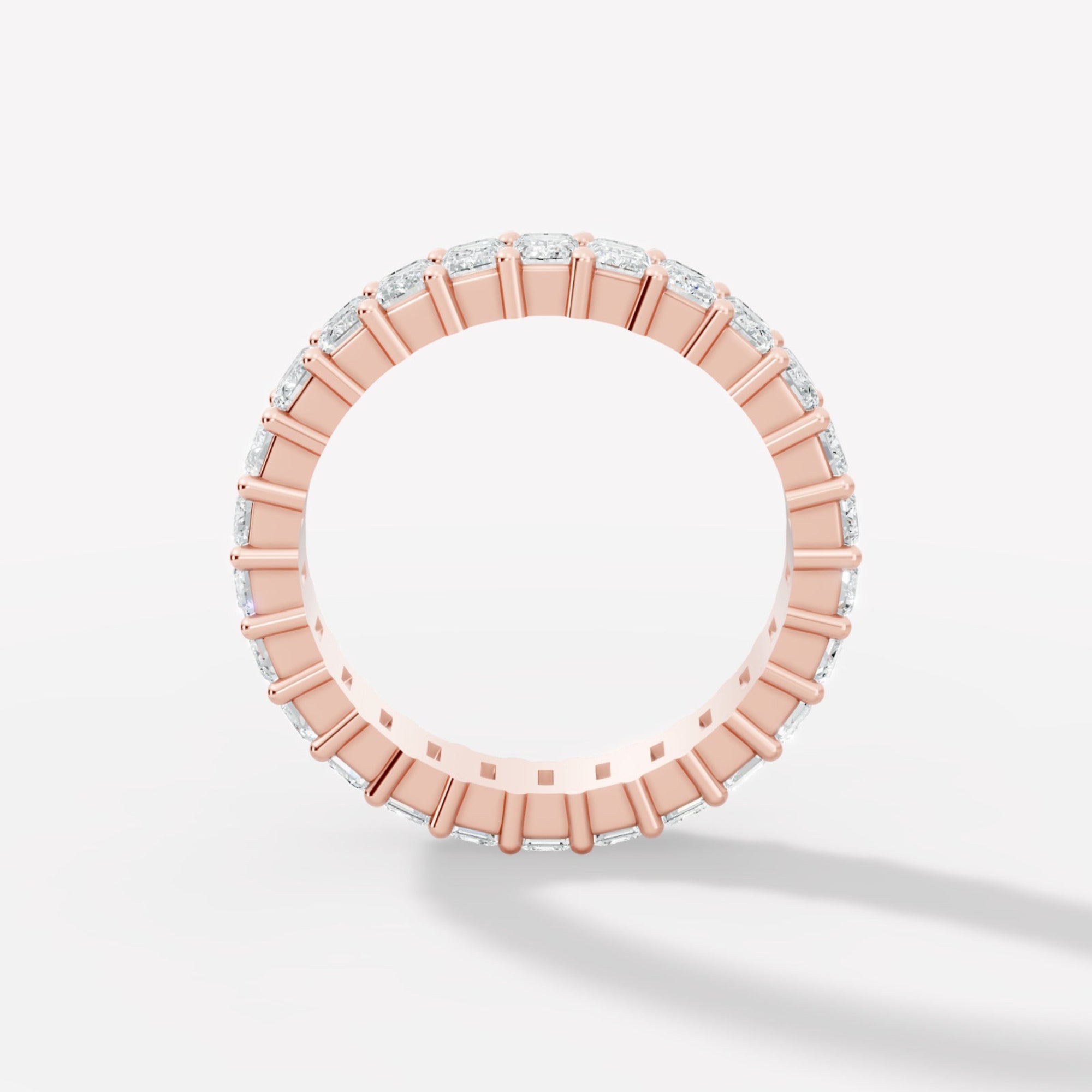 Elegant Emerald-Cut Lab-Grown Diamond Eternity Band - Bijoux Eclore
