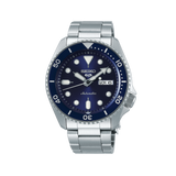 Seiko SRPE51K1J  5 Sports Blue Dial Silver Stainless Steel Automatic Men’s Watch - Bijoux Eclore
