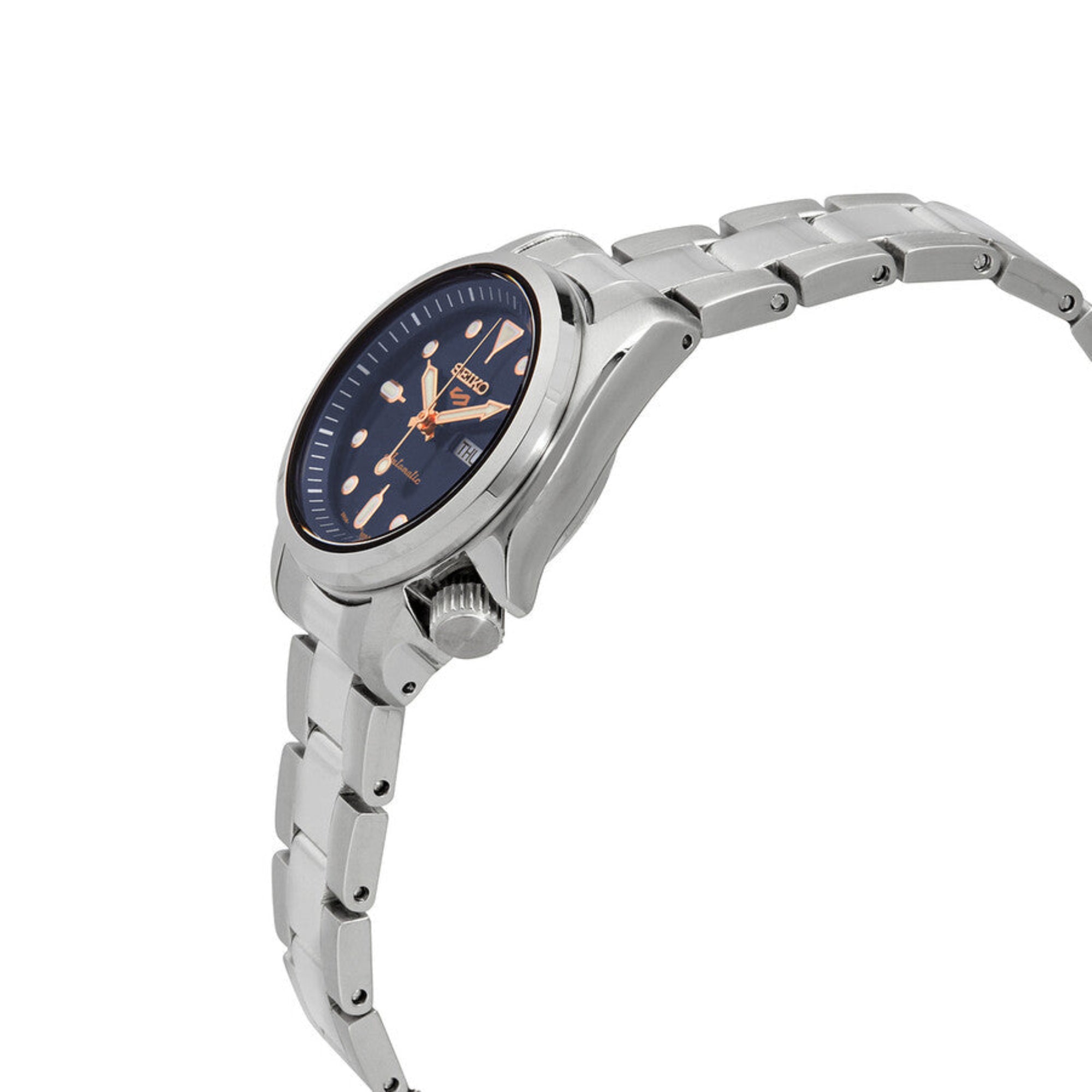 Seiko  SRE003K1J 5 Sports Automatic Blue Dial Ladies Watch - Bijoux Eclore