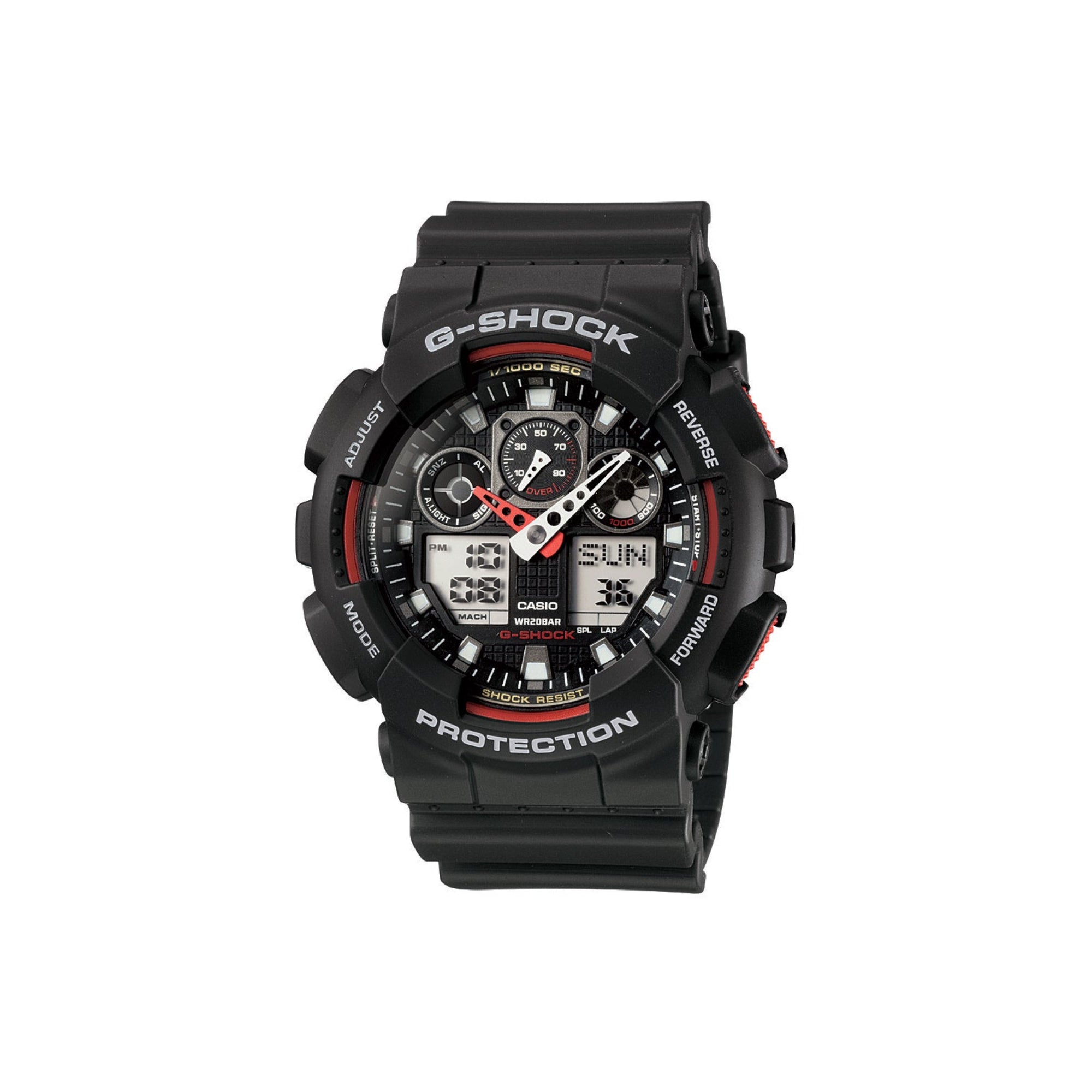 Gshock Analog-digital Ga-100 Series GA100-1A4 - Bijoux Eclore