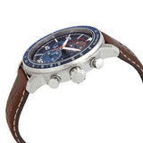 Citizen Brycen Men's Eco Drive Blue Dial Brown Leather Strap Watch CA0648-09L