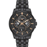 Citizen CALENDRIER Eco Drive Stainless Steel Black Dial Men's Watch BU0057-54E