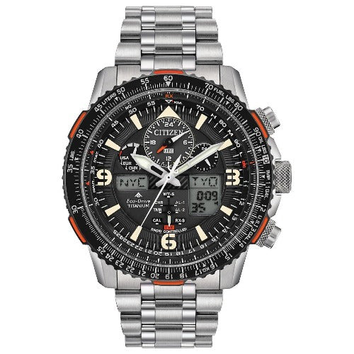Citizen Promaster Skyhawk At Black Dial Men's Titanium Watch JY8108-53E