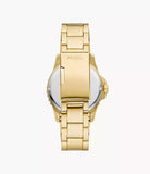 Fossil Blue Dive Three-Hand Date Gold-Tone Stainless Steel Watch FS6030