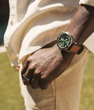 Fossil Blue Dive Three-Hand Date Tan LiteHide Leather Watch FS5946