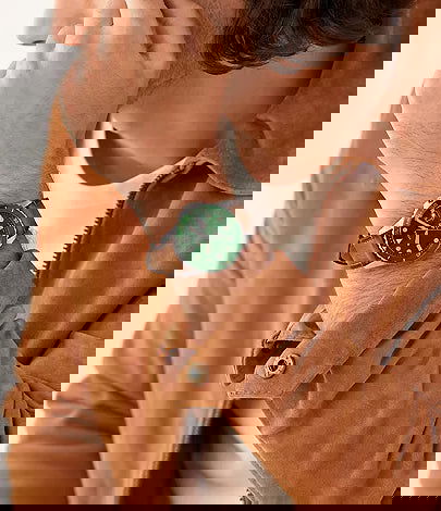 Fossil Blue Dive Three-Hand Date Tan LiteHide Leather Watch FS5946