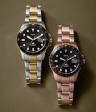 Fossil Blue Dive Three-Hand Date Two-Tone Stainless Steel Watch FS6031