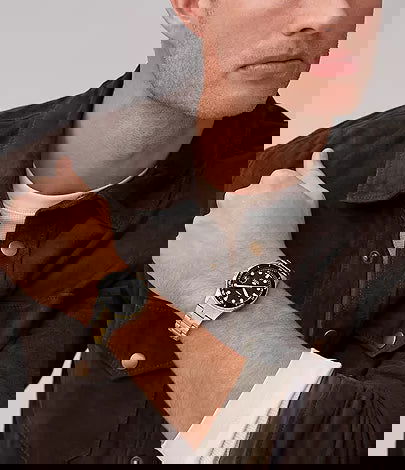 Fossil Blue Dive Three-Hand Date Two-Tone Stainless Steel Watch FS6031