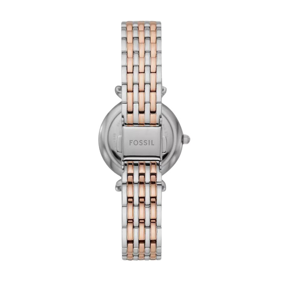 Fossil Carlie Mini Three-Hand Two-Tone Stainless Steel Watch ES4649
