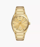 Fossil Everett Three-Hand Date Gold-Tone Stainless Steel Watch FS5965