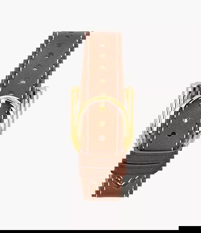 Fossil Harwell Three-Hand Medium Brown Leather Watch ES5264