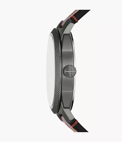 Fossil Machine Three-Hand Date Brown LiteHide Leather Watch FS5900