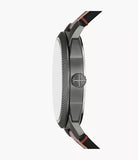 Fossil Machine Three-Hand Date Brown LiteHide Leather Watch FS5900