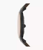 Fossil Minimalist Three-Hand Brown Leather Watch FS5551