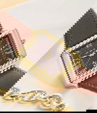 FOSSIL Raquel Three-Hand Date Medium Brown LiteHide Leather Watch ES5303