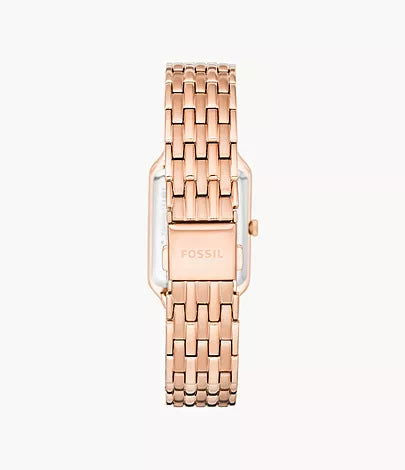 FOSSIL Raquel Three-Hand Date Watch in Rose Gold-Tone Stainless Steel ES5271