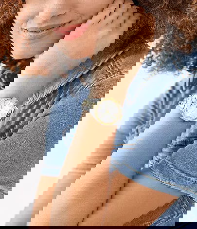 Fossil Scarlette Three-Hand Date Two-Tone Stainless Steel Watch ES5259